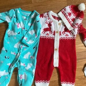 3/$12 two winter one piece outfits